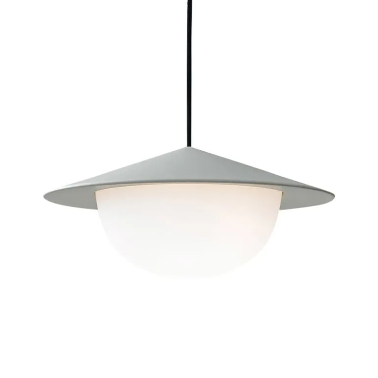 AGO Alley pendellampa, inbyggd LED, liten, grå