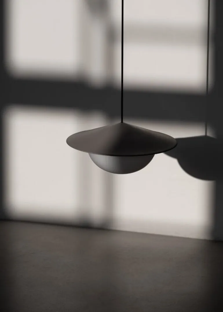 AGO Alley pendellampa, inbyggd LED, stor, grön