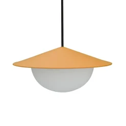 AGO Alley pendellampa, inbyggd LED, liten, senap