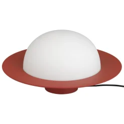 AGO Alley Still bordslampa, dimbar, stor, tegelröd