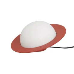 AGO Alley Tilt bordslampa, dimbar, liten, tegelröd