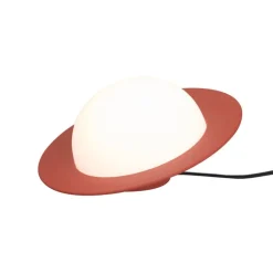 AGO Alley Tilt bordslampa, dimbar, liten, tegelröd