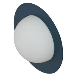 AGO Alley vägglampa, inbyggd LED, stor, mörkblå