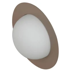 AGO Alley vägglampa, inbyggd LED, stor, lergrå