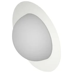 AGO Alley vägglampa, inbyggd LED, stor, äggvit