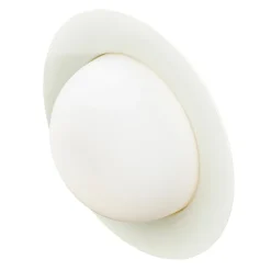 AGO Alley vägglampa, inbyggd LED, stor, äggvit