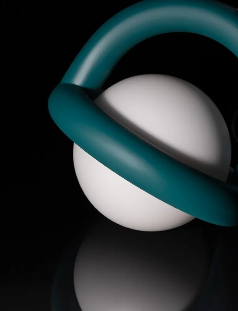 AGO Balloon pendellampa, dimbar, träkol