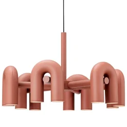 AGO Cirkus ljuskrona, stor, terrakotta