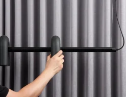 AGO Cirkus Modular spårskena, 90 cm, svart