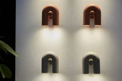 AGO Cirkus vägglampa, terracotta