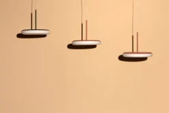 AGO Mozzi pendellampa, dimbar, stor, äggvit