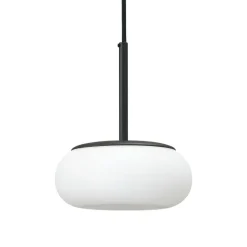 AGO Mozzi pendellampa, dimbar, liten, träkol