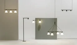 AGO Probe pendellampa, glas, svart