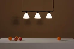 AGO Probe pendellampa, glas, svart