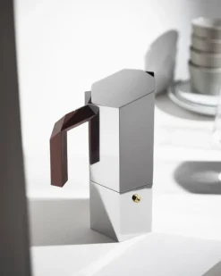 Alessi Menhir espressobryggare, 6 koppar, rostfritt stål