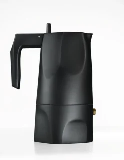 Alessi Ossidiana espressomaskin, 3 koppar, svart