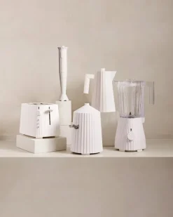 Alessi Plissé brödrost, vit