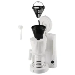 Alessi Plissé filterkaffebryggare, vit