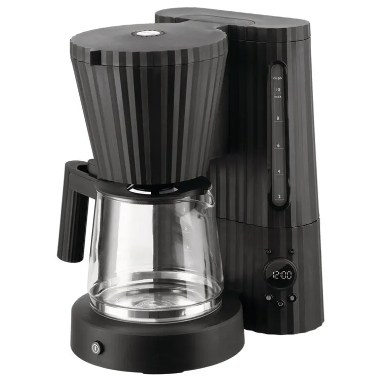 Alessi Plissé filterkaffebryggare, svart