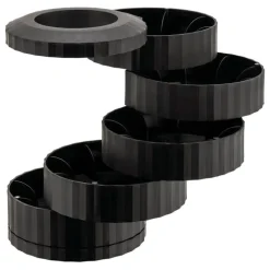 Alessi Plissé kapselhållare för espressokaffe, svart