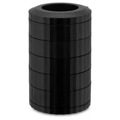 Alessi Plissé kapselhållare för espressokaffe, svart