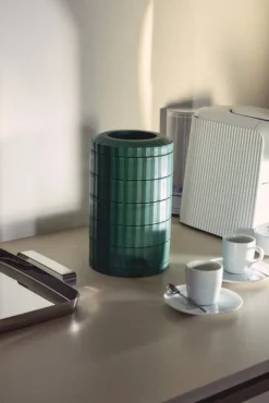 Alessi Plissé kapsylhållare för espressokaffe, grön