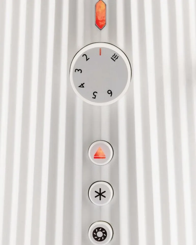 Alessi Plissé Long brödrost, vit