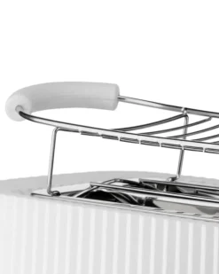 Alessi Plissé Long brödrost, vit