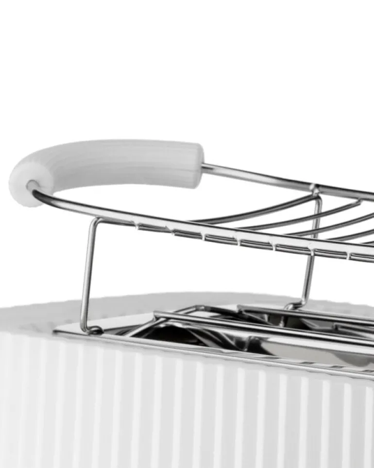 Alessi Plissé Long brödrost, vit