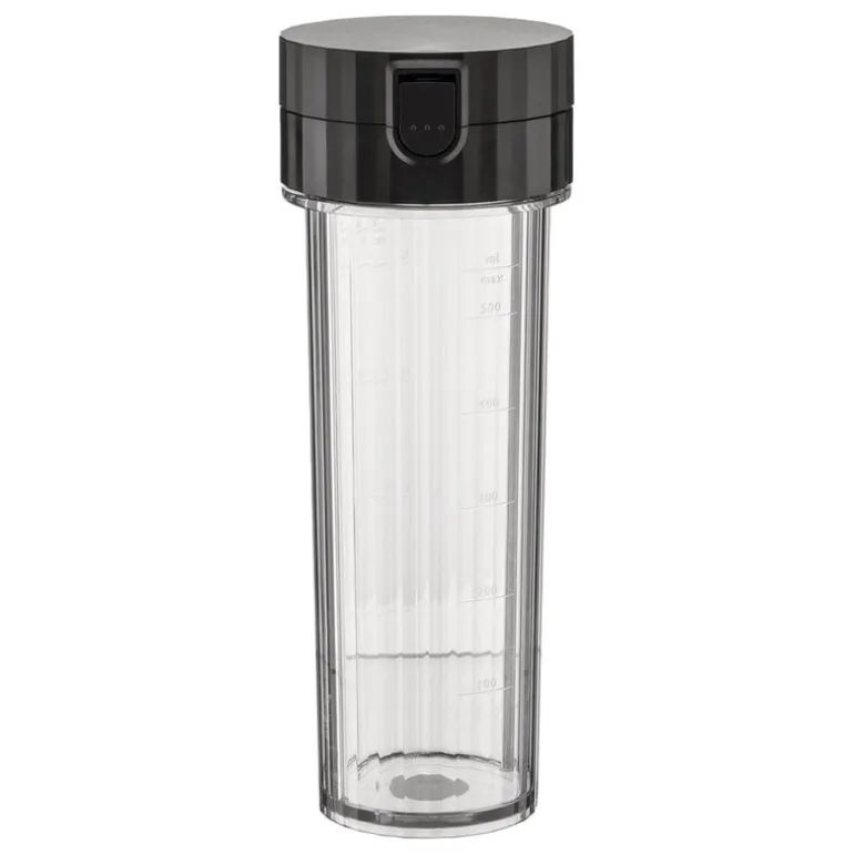 Alessi Plissé vattenflaska med piplock, svart