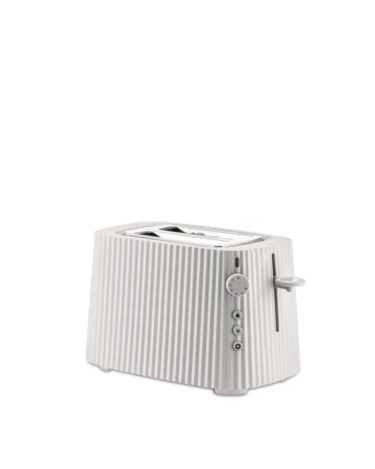 Alessi Plissé-set, brödrost och vattenkokare, 1,7 l, vit