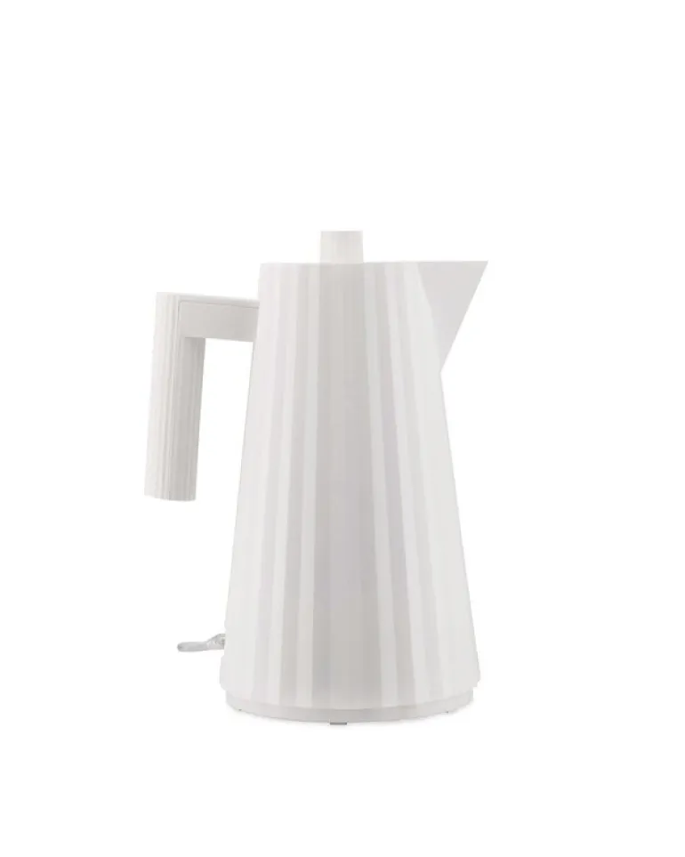 Alessi Plissé-set, brödrost och vattenkokare, 1,7 l, vit