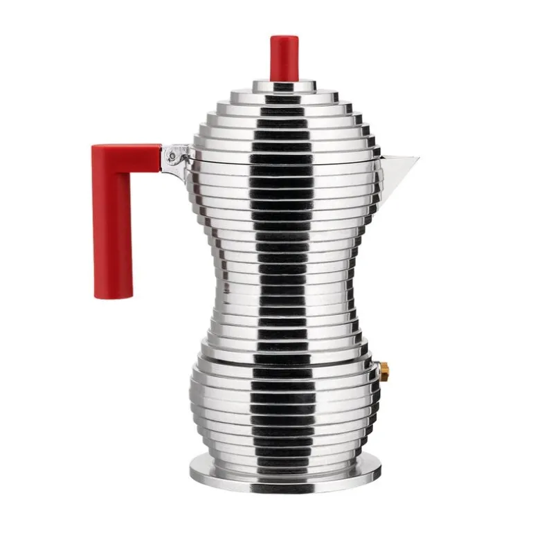 Alessi Pulcina espressobryggare för induktionshäll, 3 koppar, aluminium