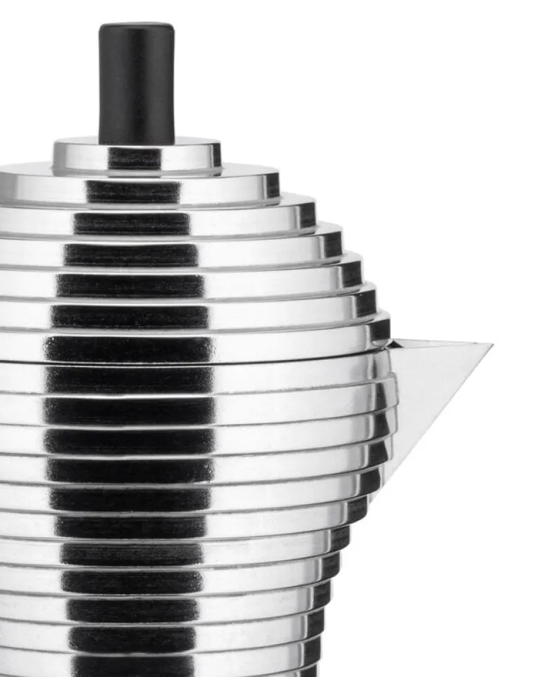 Alessi Pulcina espressobryggare, 3 koppar, aluminium - svart