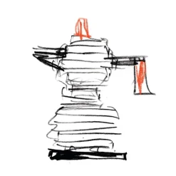 Alessi Pulcina espressobryggare för induktionshäll, 6 koppar, aluminium