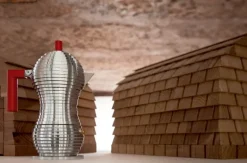 Alessi Pulcina espressobryggare för induktionshäll, 6 koppar, aluminium