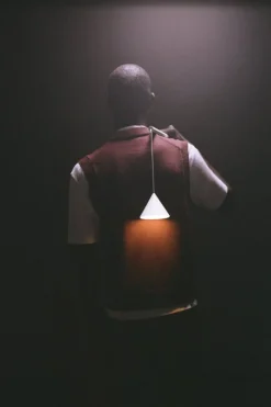 Alessi Tsumiki bärbar bordslampa, svart