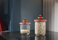 Alessi Twergi ES16 burk, 75 cl, rosa