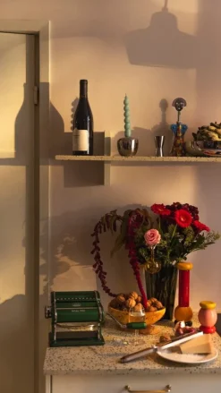 Alessi Twergi ES18 kvarn, rosa - gul - röd