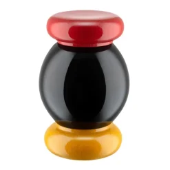 Alessi Twergi ES18 kvarn, svart - gul - röd