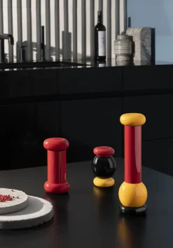 Alessi Twergi MP0210 kryddkvarn, svart - röd - gul
