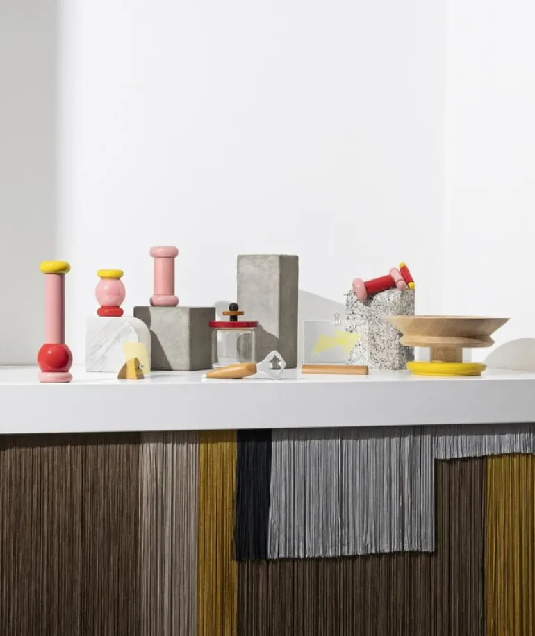 Alessi Twergi MP0210 kvarn, stor, röd - rosa - gul