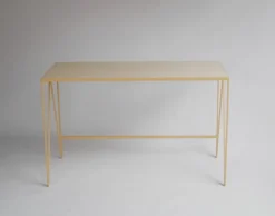 &New Study skrivbord, linoleum, butternöt