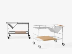 &Tradition Alima NDS1 vagn, matt svart - lackad valnöt