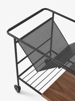 &Tradition Alima NDS1 vagn, matt svart - lackad valnöt