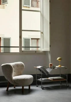 &Tradition Alima NDS1 vagn, krom - lackad valnöt