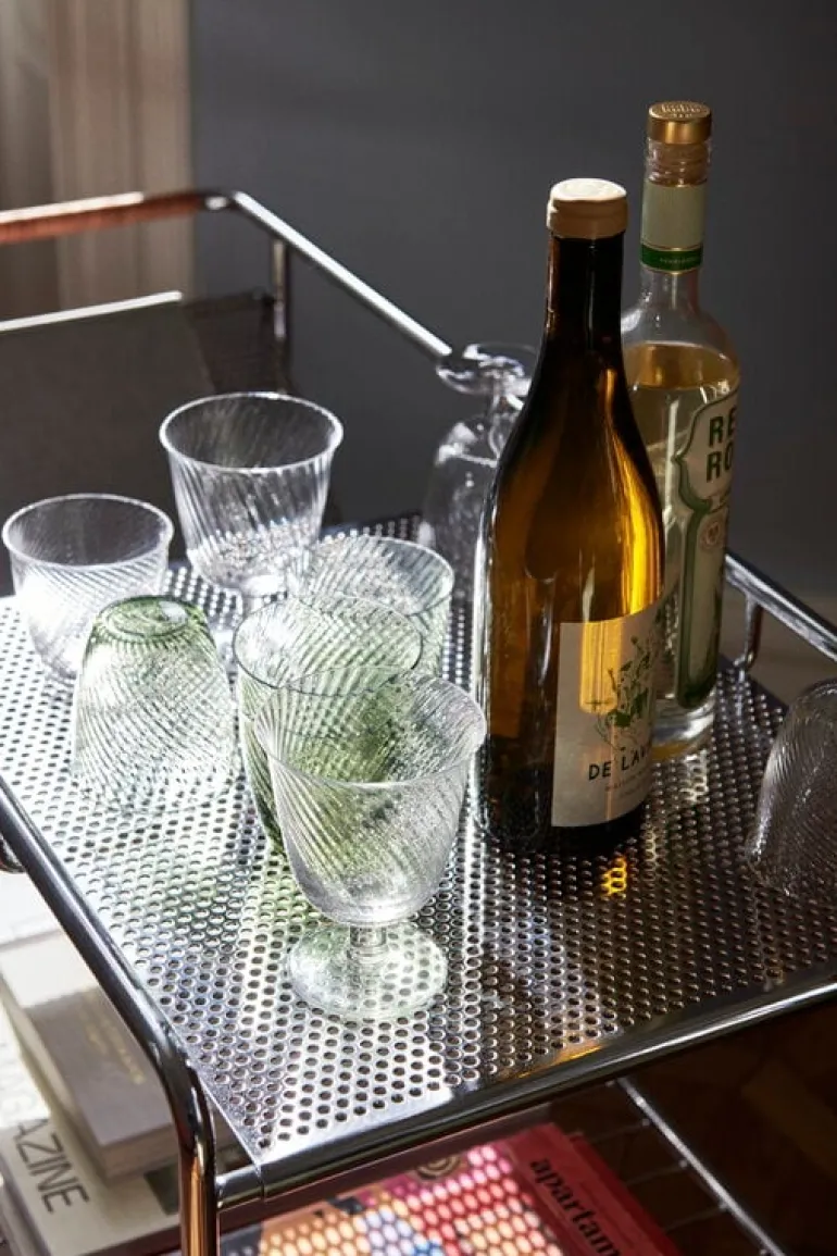 &Tradition Alima NDS1 vagn, krom - lackad valnöt