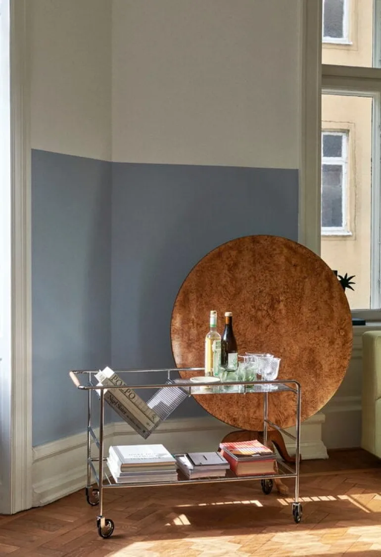 &Tradition Alima NDS1 vagn, krom - lackad valnöt