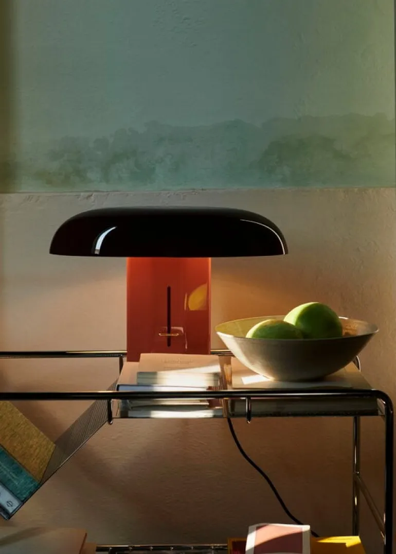 &Tradition Alima NDS1 vagn, krom - lackad valnöt