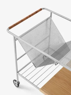 &Tradition Alima NDS1 vagn, krom - lackad ek